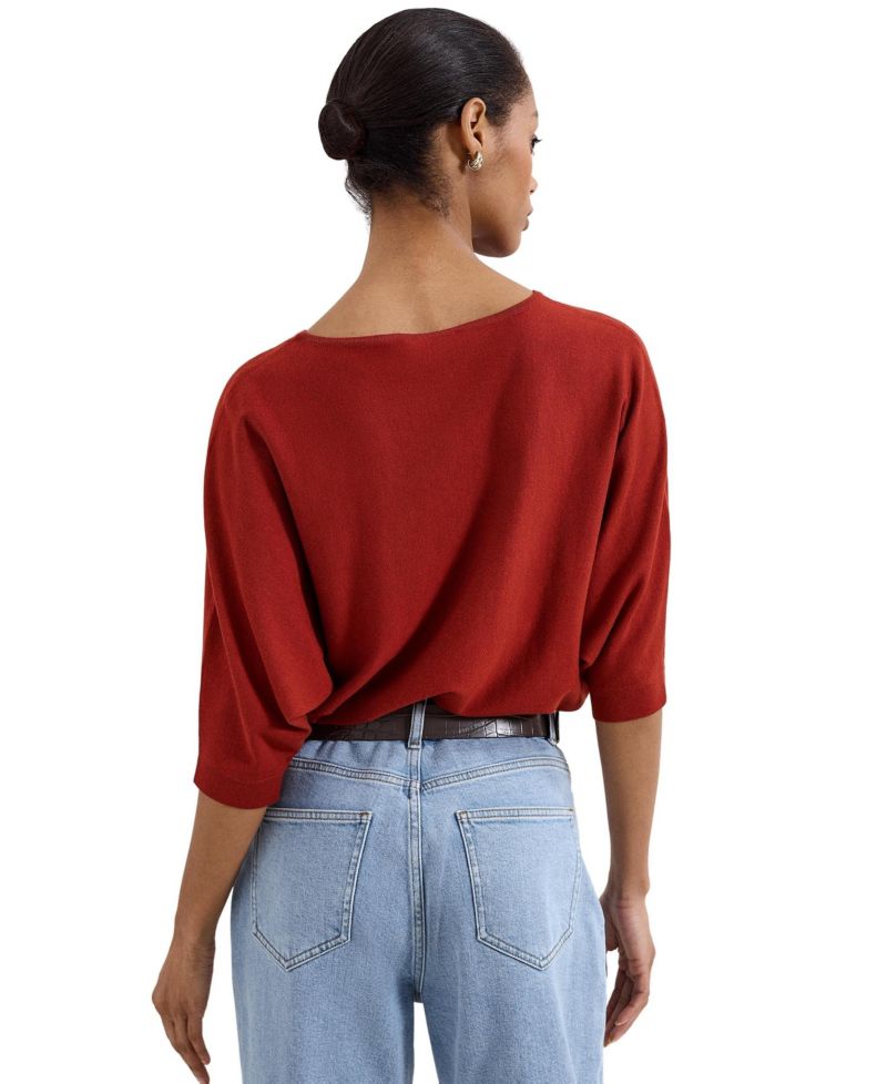 Women's Cristine Boat Neck 3/4-Sleeve Sweater