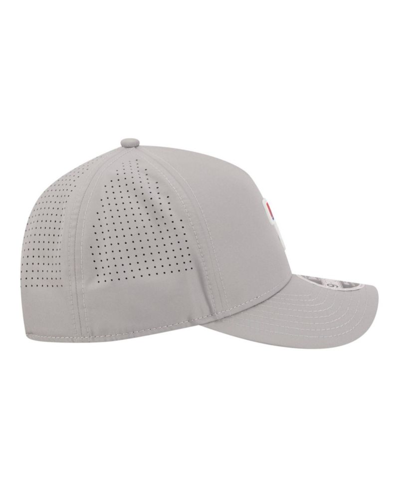 Men's Gray Texas Rangers Micro Logo 9FORTY M-Crown A-Frame Adjustable Hat
