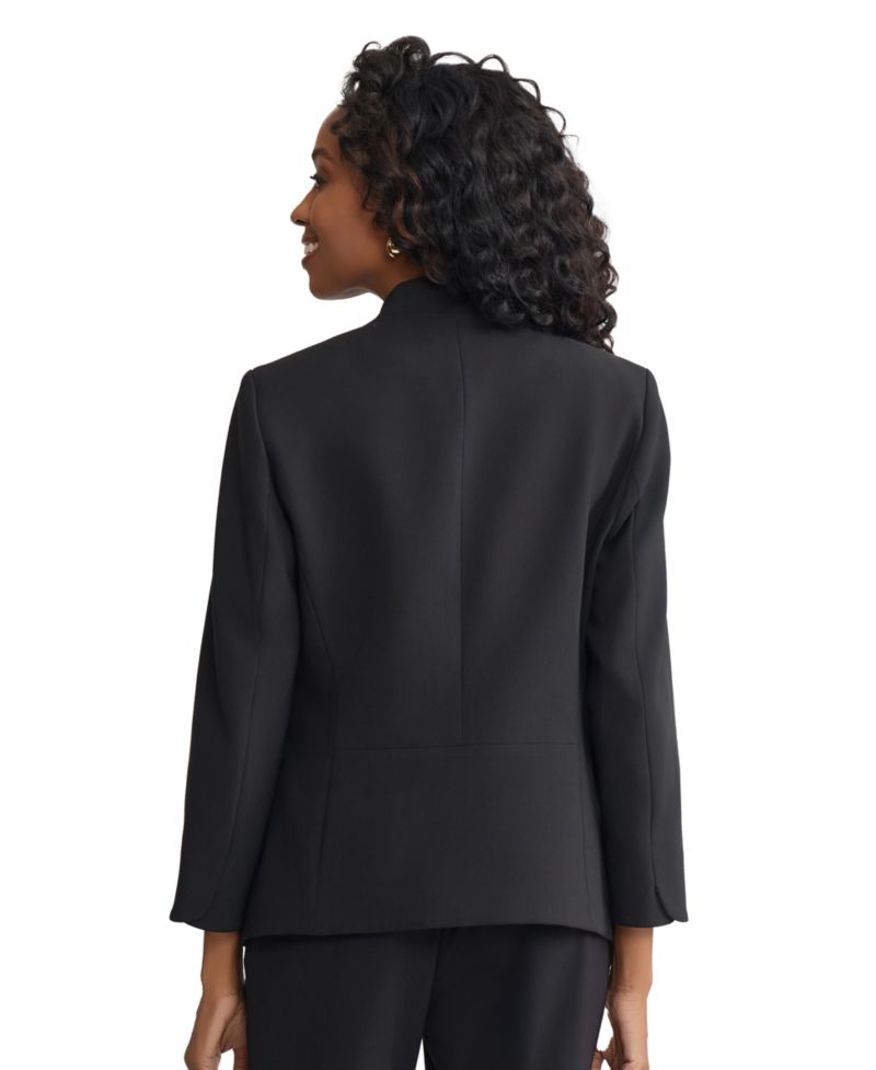 Women's Shawl Collar Open Front Stretch Blazer