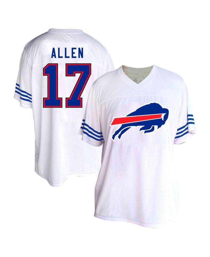Women's Josh Allen White Buffalo Bills Plus Size Fashion Jersey