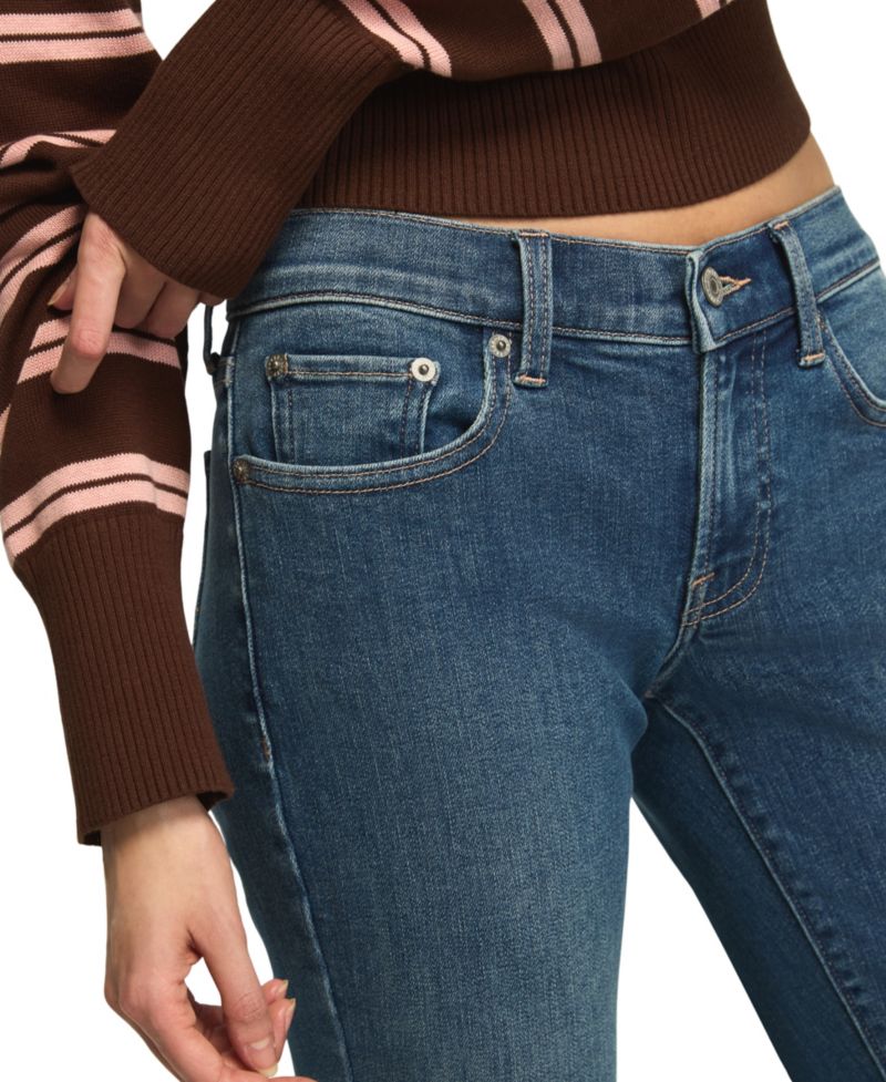 Women's Sweet Flare Mid-Rise Cotton-Blend Jeans