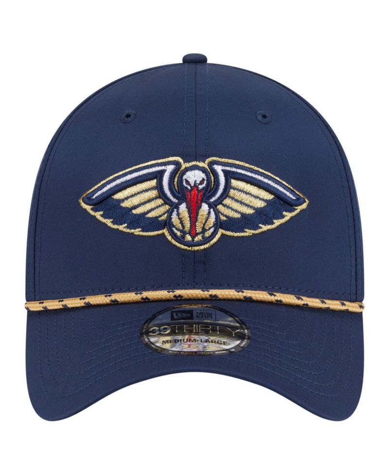 Men's Navy New Orleans Pelicans Featherweight Poly Rope Flex 39Thirty Hat