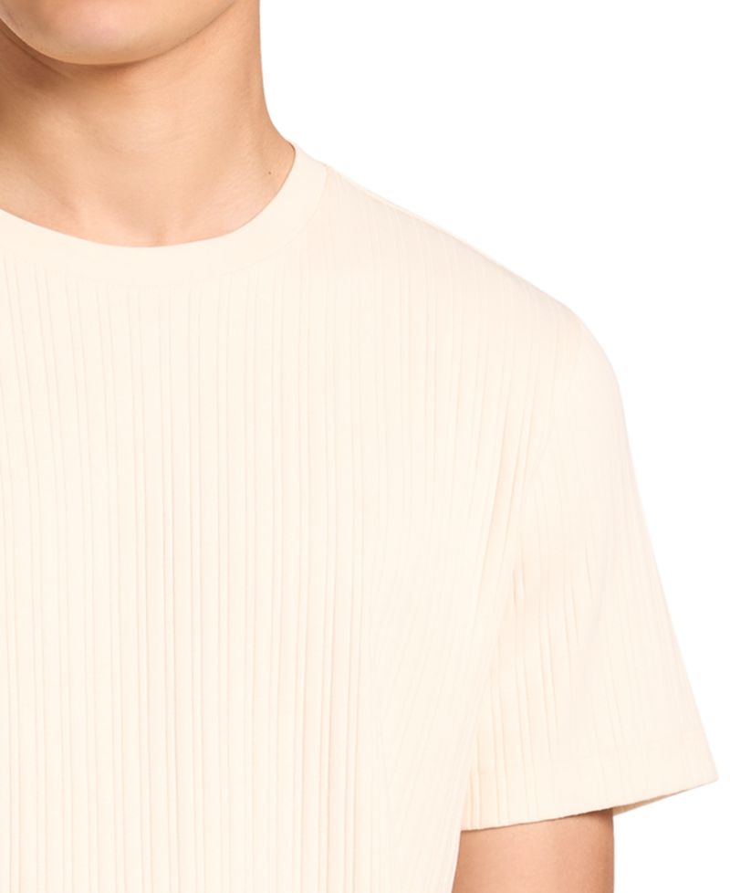 Men's Variegated-Rib Crewneck T-Shirt