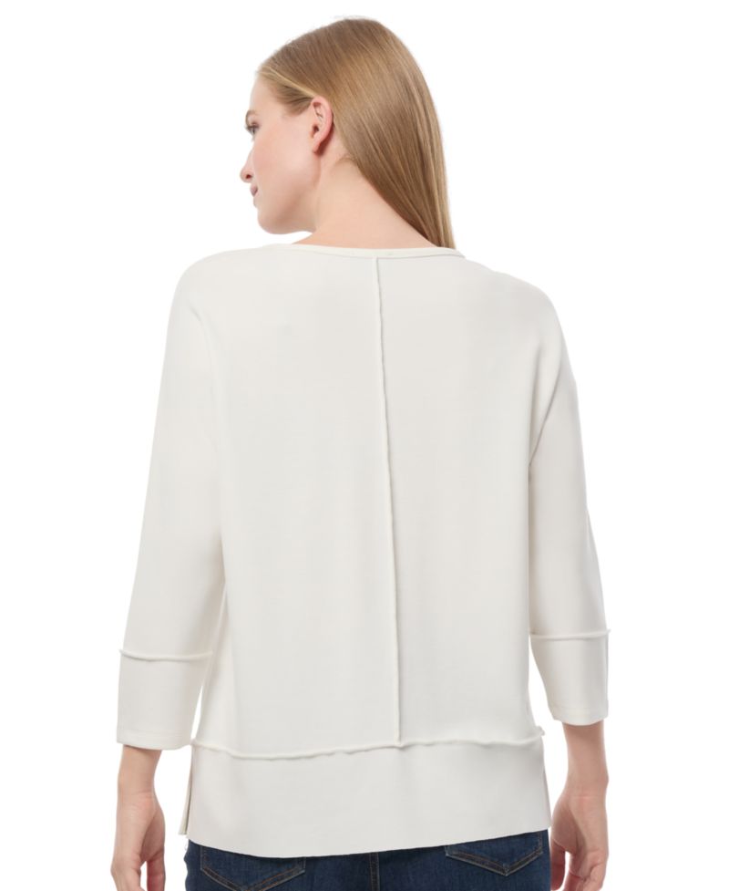 Women's Petite Serenity Knit 3/4 Sleeve Tunic Top