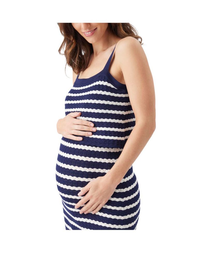 Women's Ripe Pointelle Knit Nursing Dress