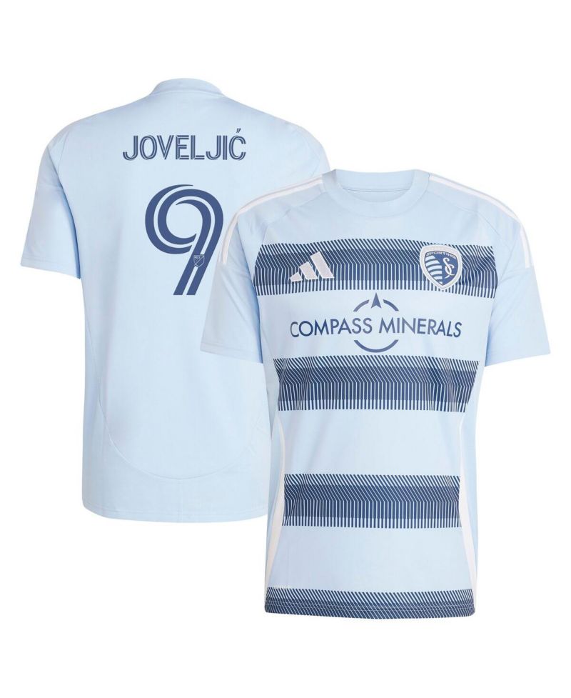 Men's Dejan Joveljic Light Blue Sporting Kansas City 2025 One KC Replica Player Jersey