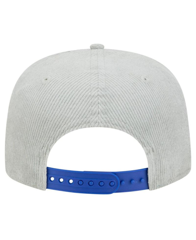 Men's Gray Golden State Warriors Throwback Corduroy Golfer Snapback Hat