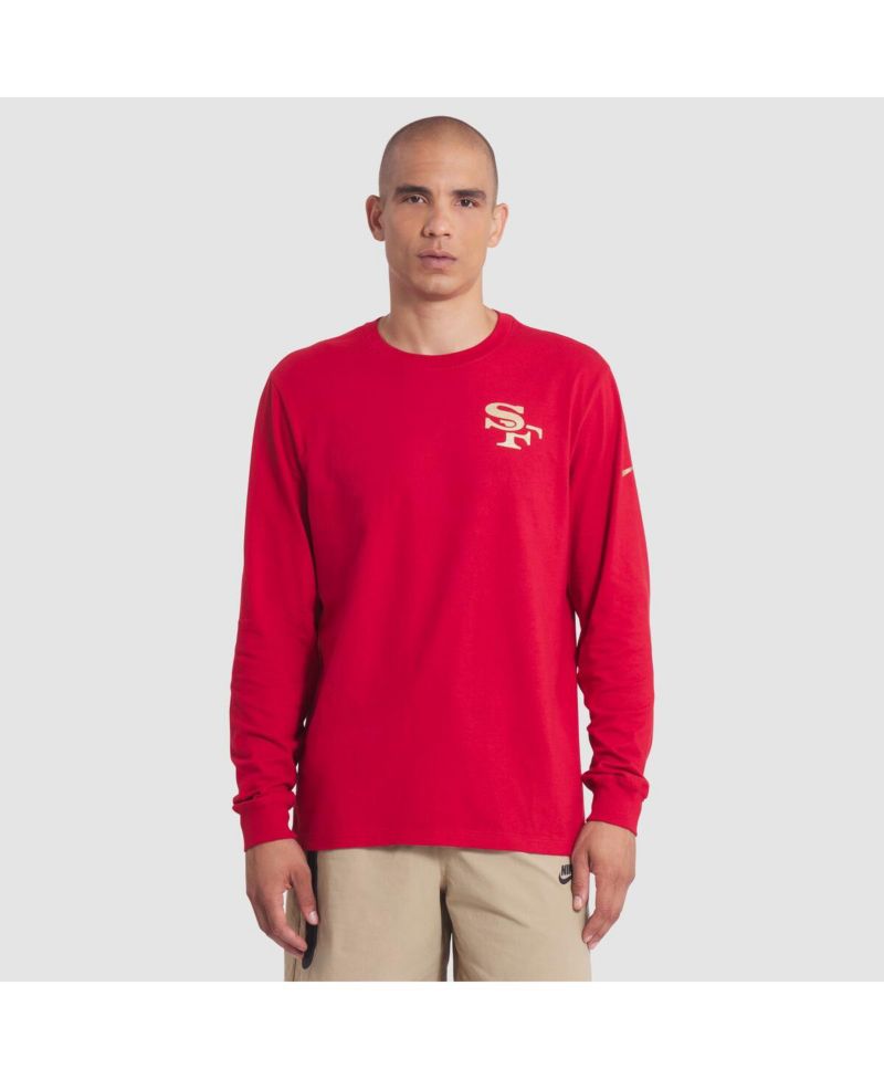 Men's Scarlet San Francisco 49ers 2025 Rivalries Collection Essential Long Sleeve T-Shirt