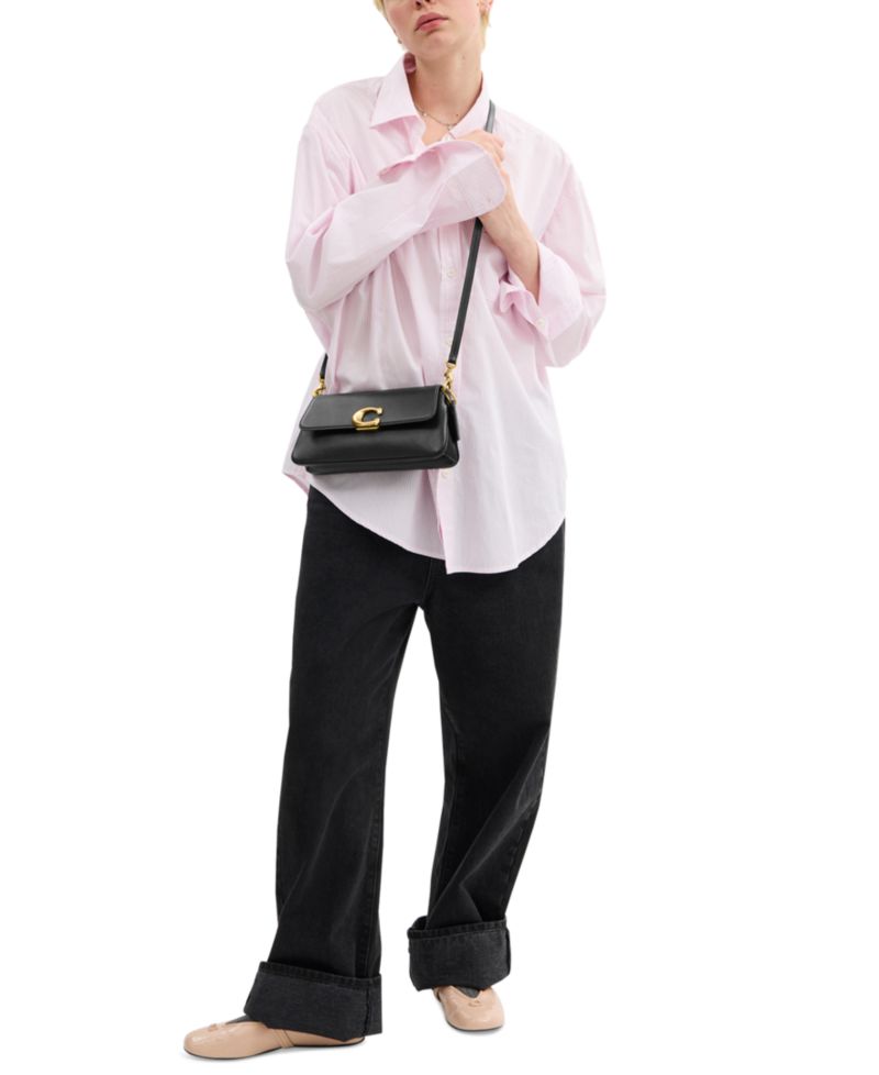 Jet Small Leather Slim Shoulder Bag
