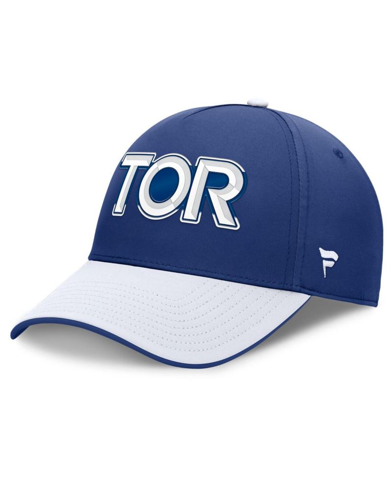Men's Blue/White Toronto Maple Leaf's Authentic Pro Rink Team Code Flex Hat