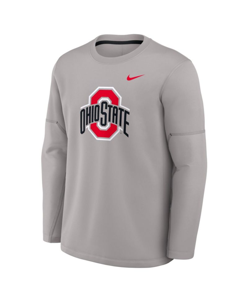 Men's Black Ohio State Buckeyes 2026 Sideline Coaches Therma-FIT Long Sleeve T-Shirt