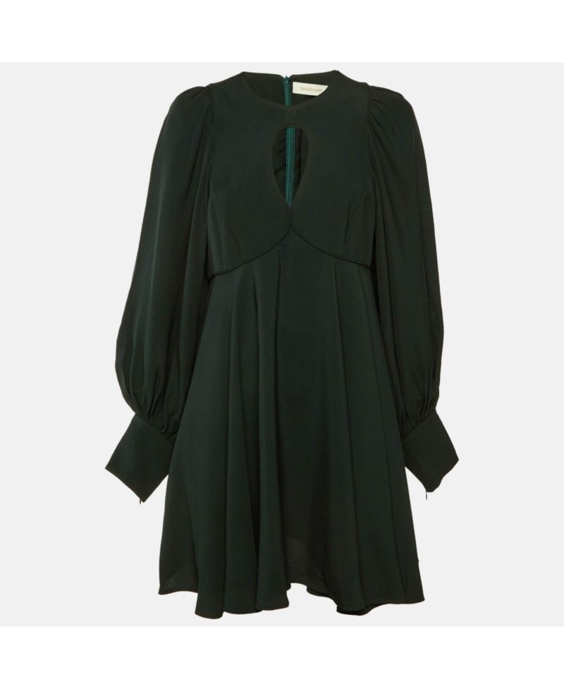 Women's Crepe Keyhole Detail Mini Dress