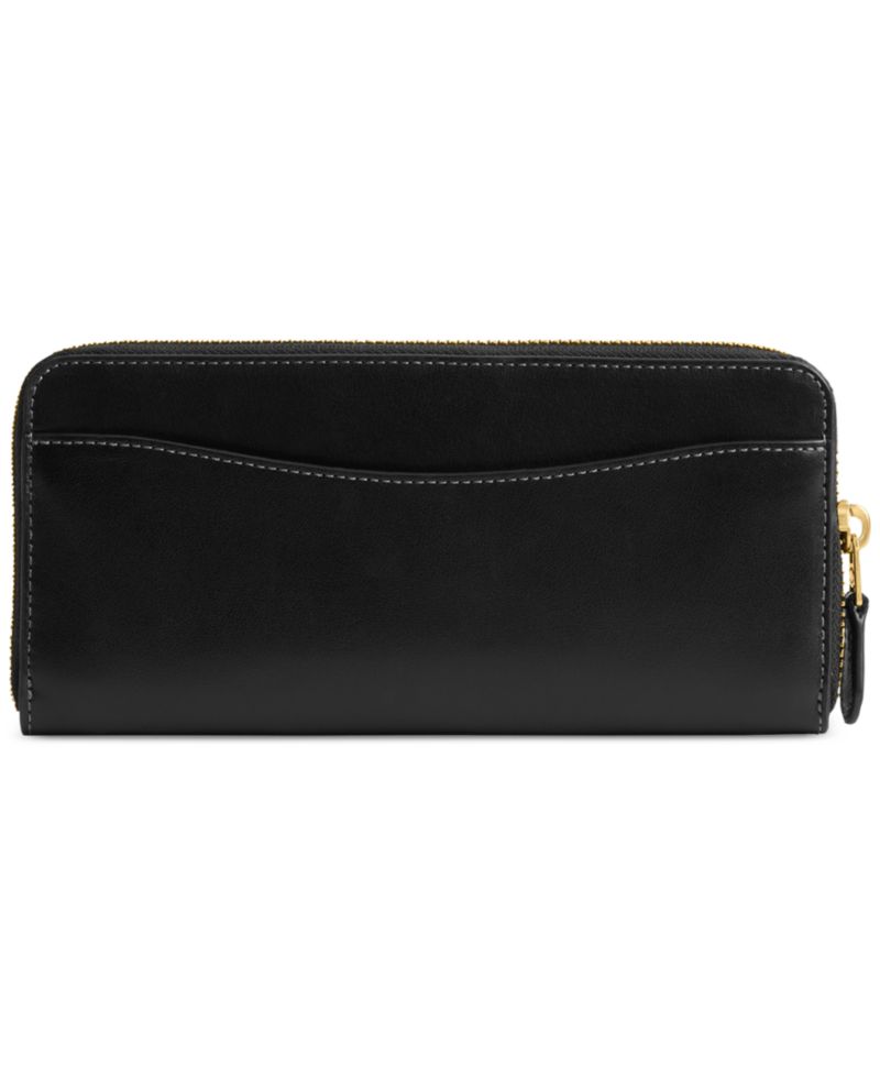 Essential Leather Slim Accordion Zip Wallet