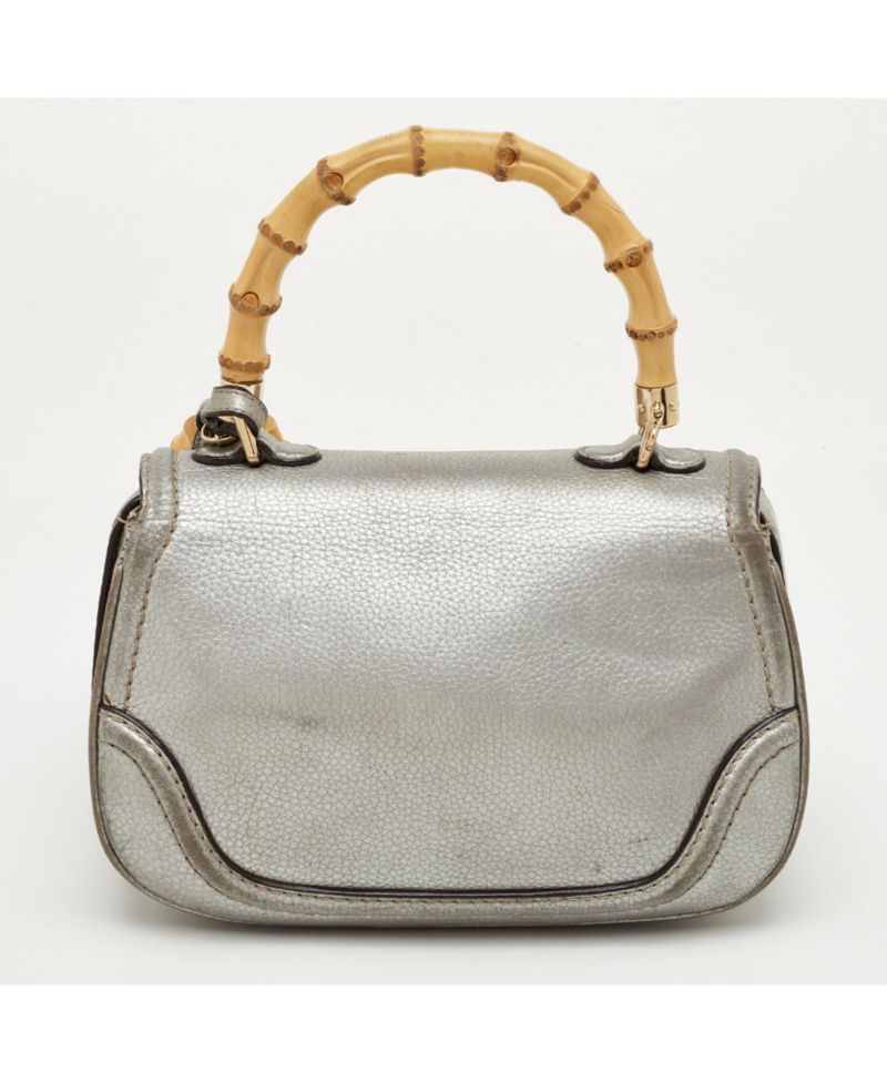 Bamboo Shopper Leather Tote