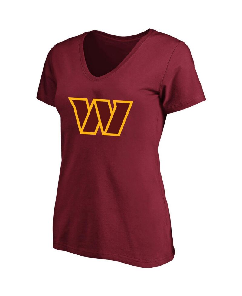 Women's Jayden Daniels Burgundy Washington Commanders Plus Size Name & Number T-Shirt