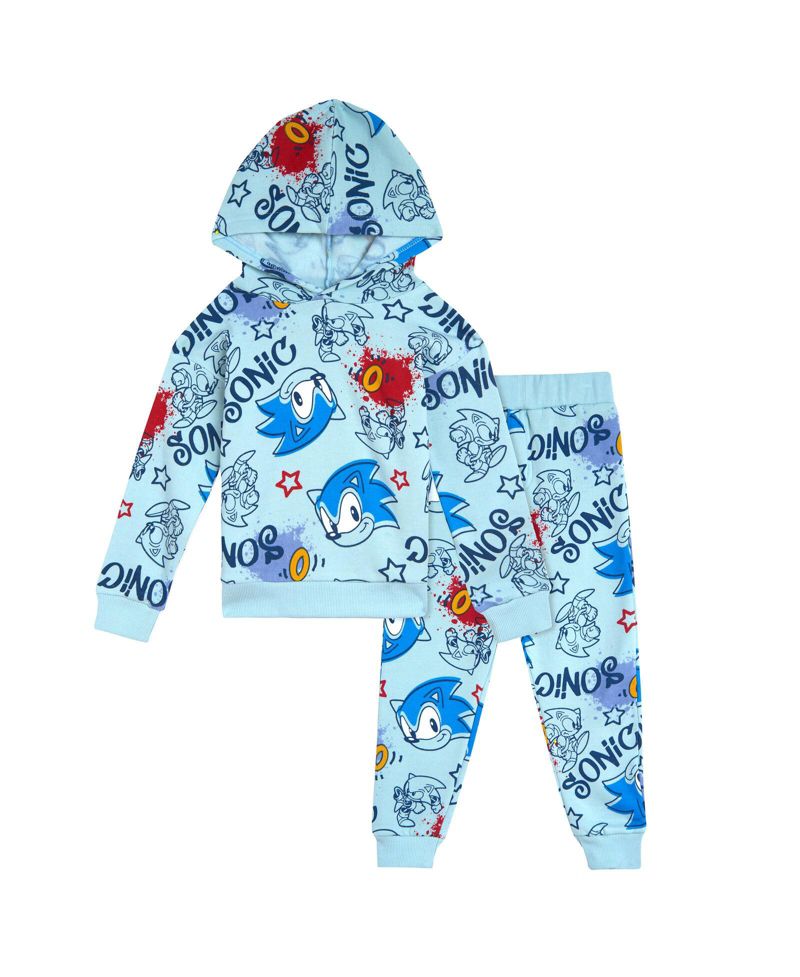 Little Boys (4-20) Fleece Pullover Hoodie and Pants Outfit Set