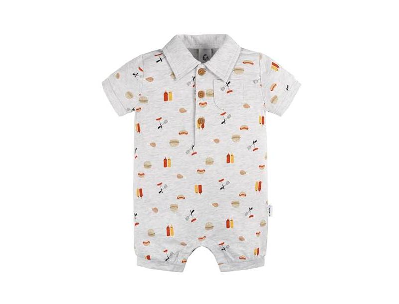 Baby Girls Collared Romper