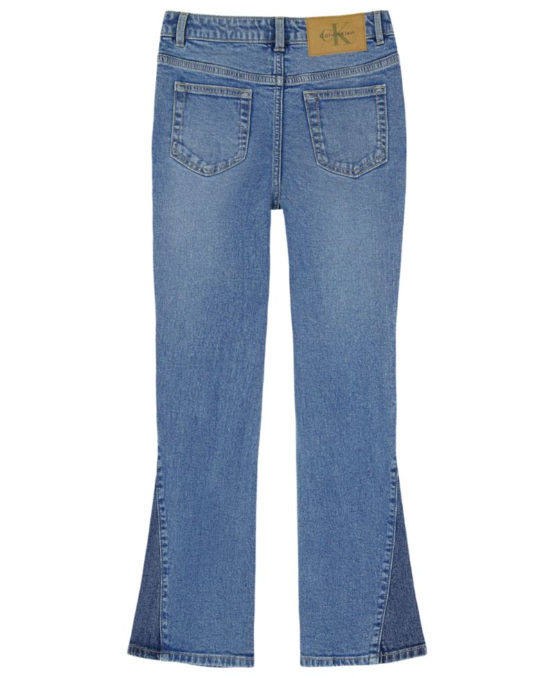 Girls' 7-16 2-Tone Flared Denim Jeans