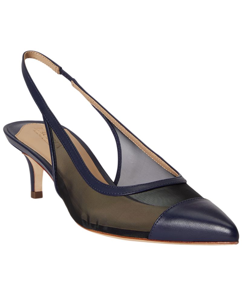 Women's Lolah Mesh and Nappa Slingback Pumps