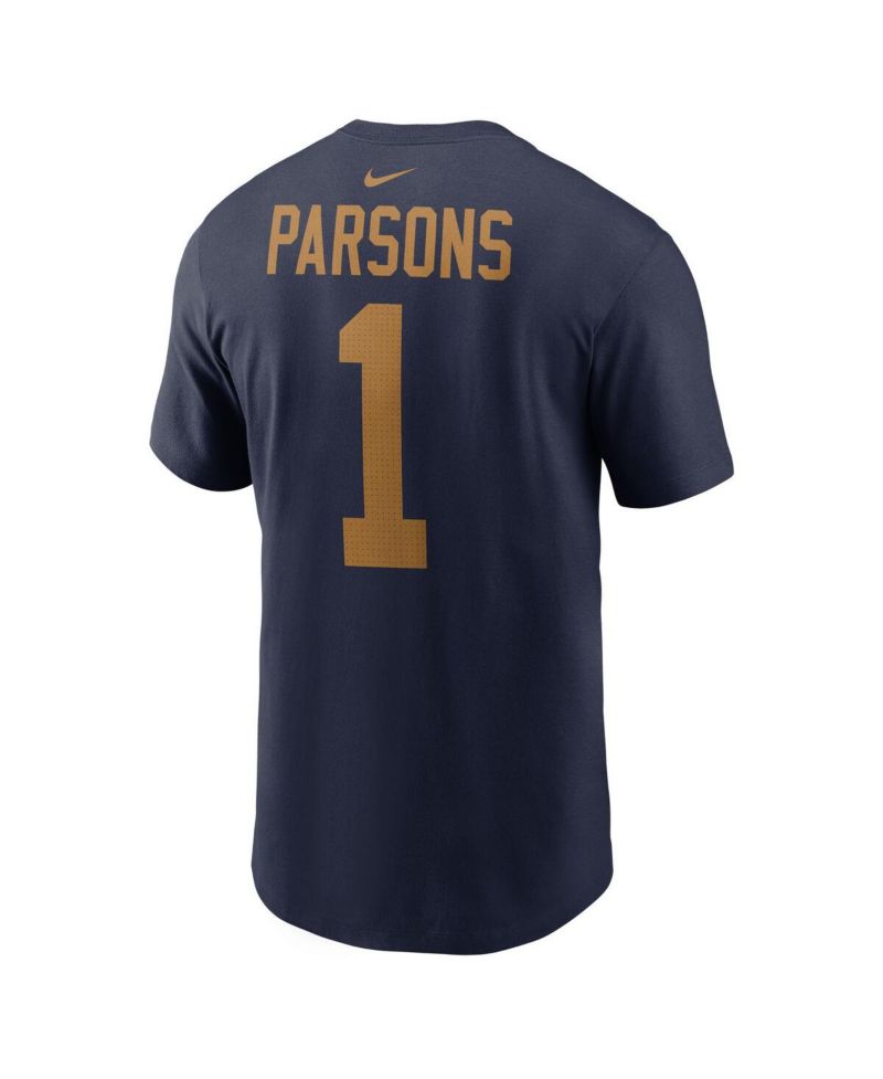 Men's Micah Parsons Navy Green Bay Packers The 1923 Classic Name & Number T-Shirt