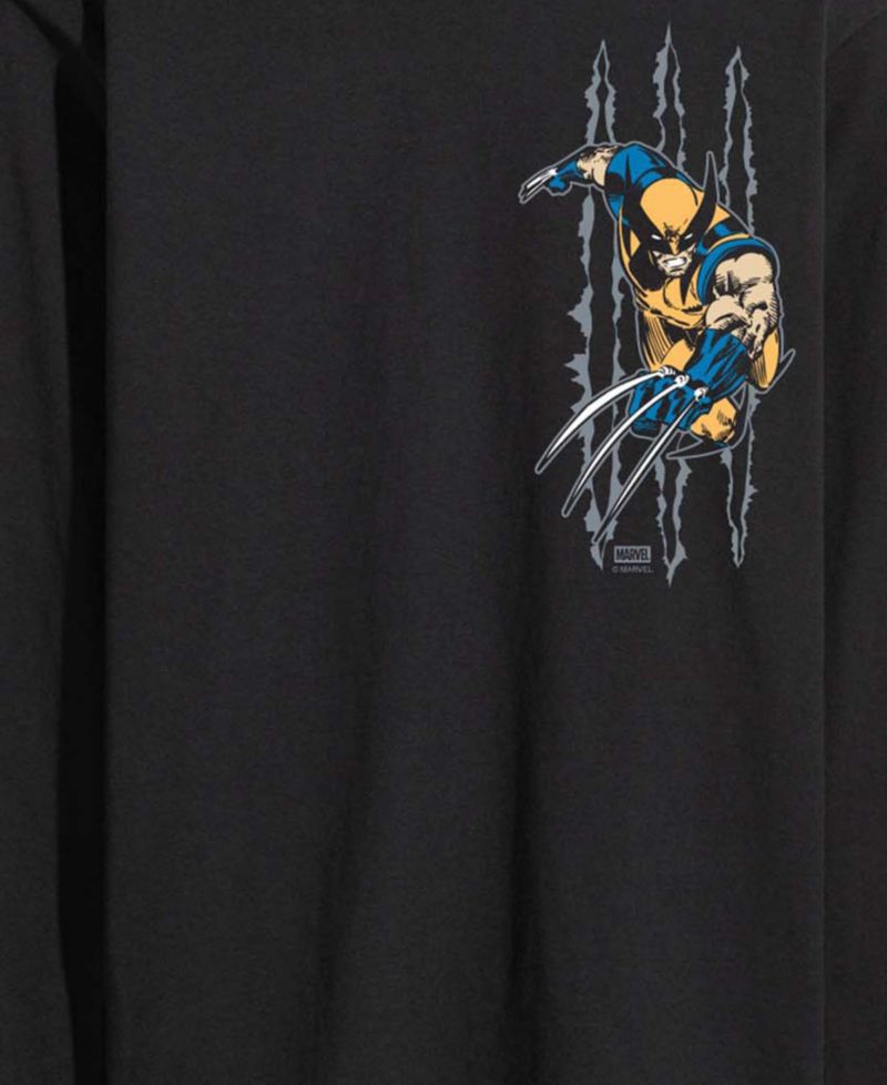 Men's Wolverine Slash Long-Sleeve Graphic T-Shirt