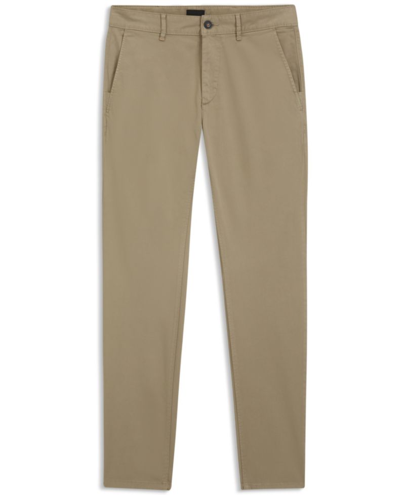Men's Stretch-Cotton Satin Slim-Fit Chinos
