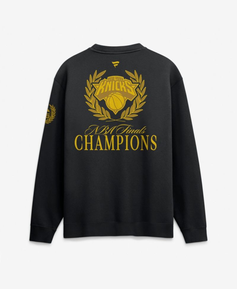 Men's Black New York Knicks 2026 NBA Finals Champions x USA 250th Sweatshirt
