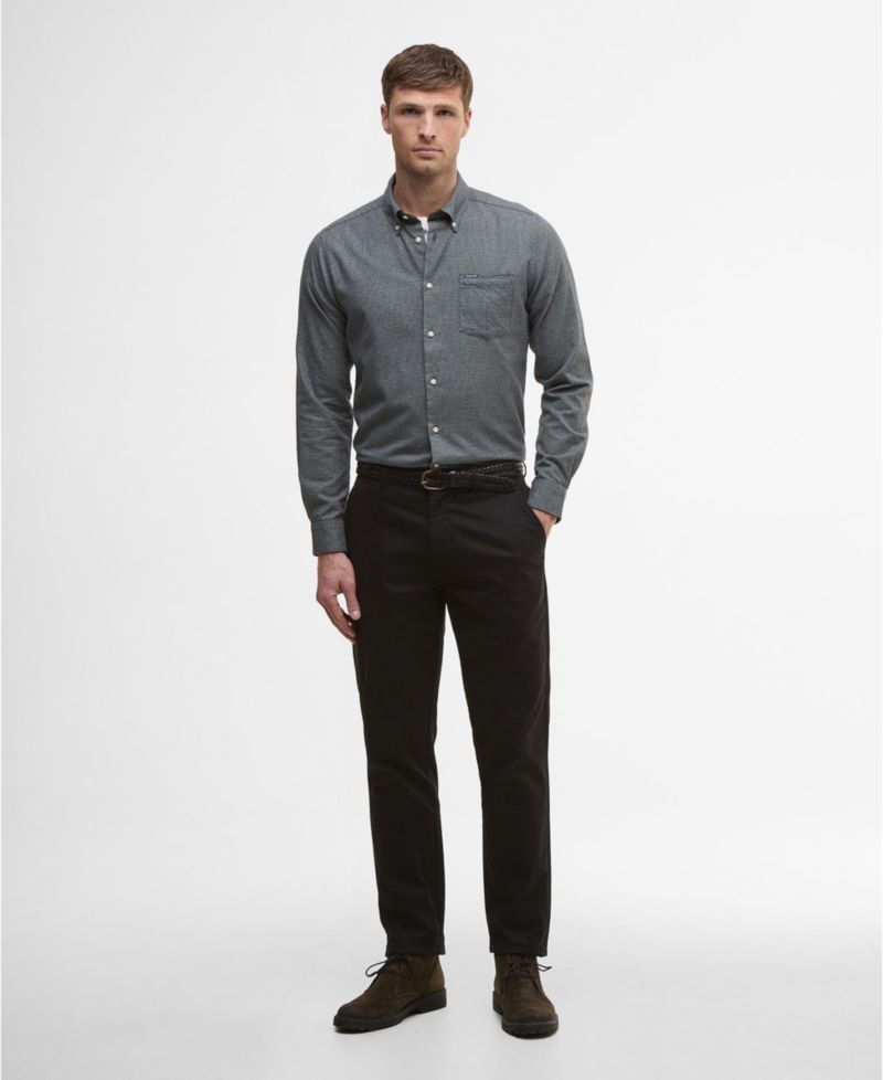 Men's Turner Tailored-Fit Micro-Houndstooth Button-Down Shirt