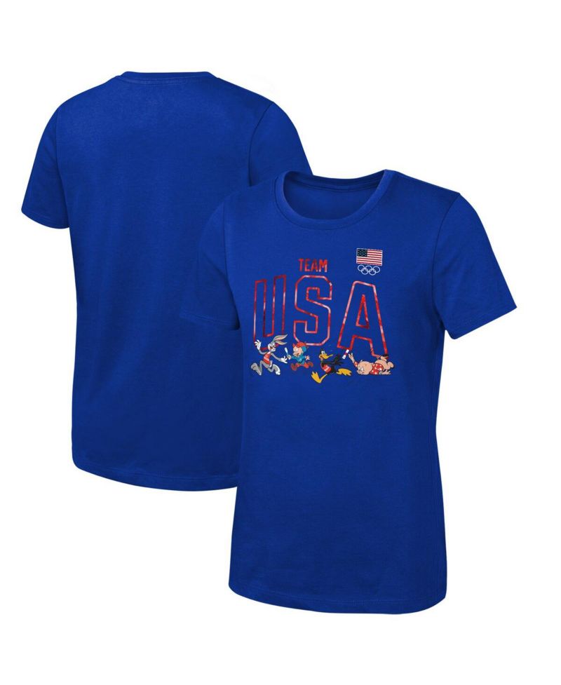 Big Boys and Girls Royal Team USA Looney Tunes T-Shirt