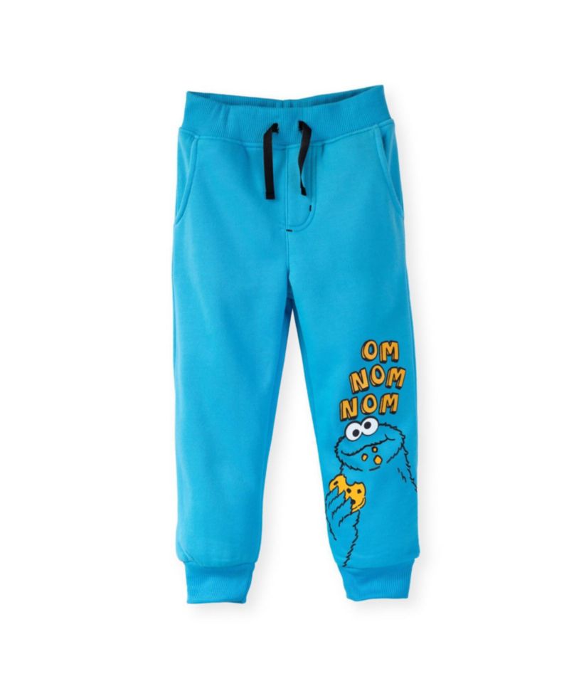 Little Boys Elmo Cookie Monster Oscar the Grouch Fleece 3 Pack Pants to