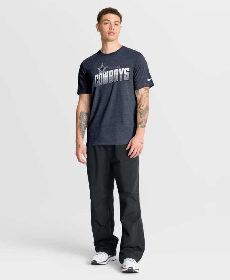 Men's Gray Dallas Cowboys Believe The Game Tri-Blend T-Shirt