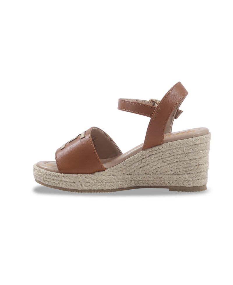 Little and Big Girls Lucia Band Espadrille Wedge Sandals
