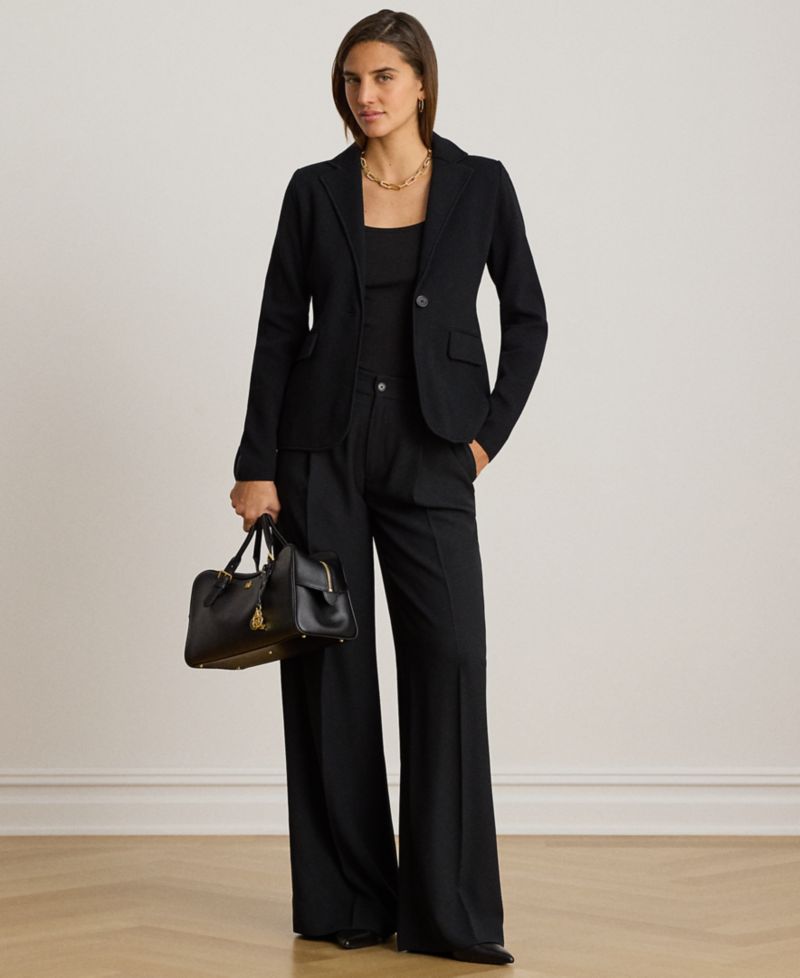 Petite Cotton-Blend Sweater Blazer