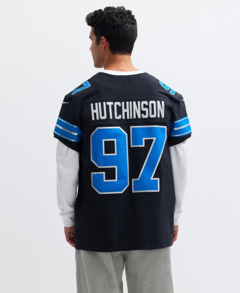 Men's Aidan Hutchinson Black Detroit Lions Alternate Vapor F.U.S.E. Elite Jersey