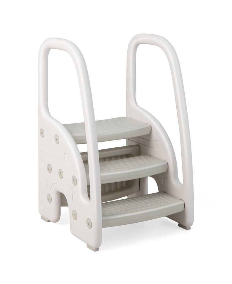 Kids 3-Step Stool with Safety Handles and Non-slip Pedals
