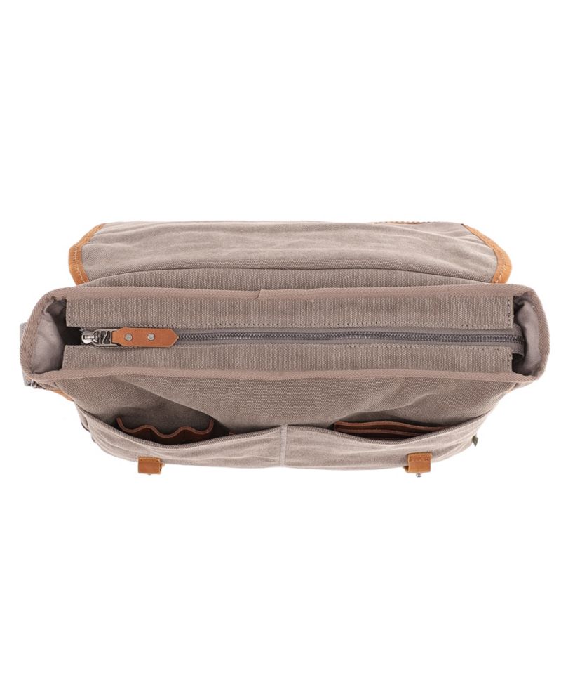Mountain Wood Canvas Messenger Bag
