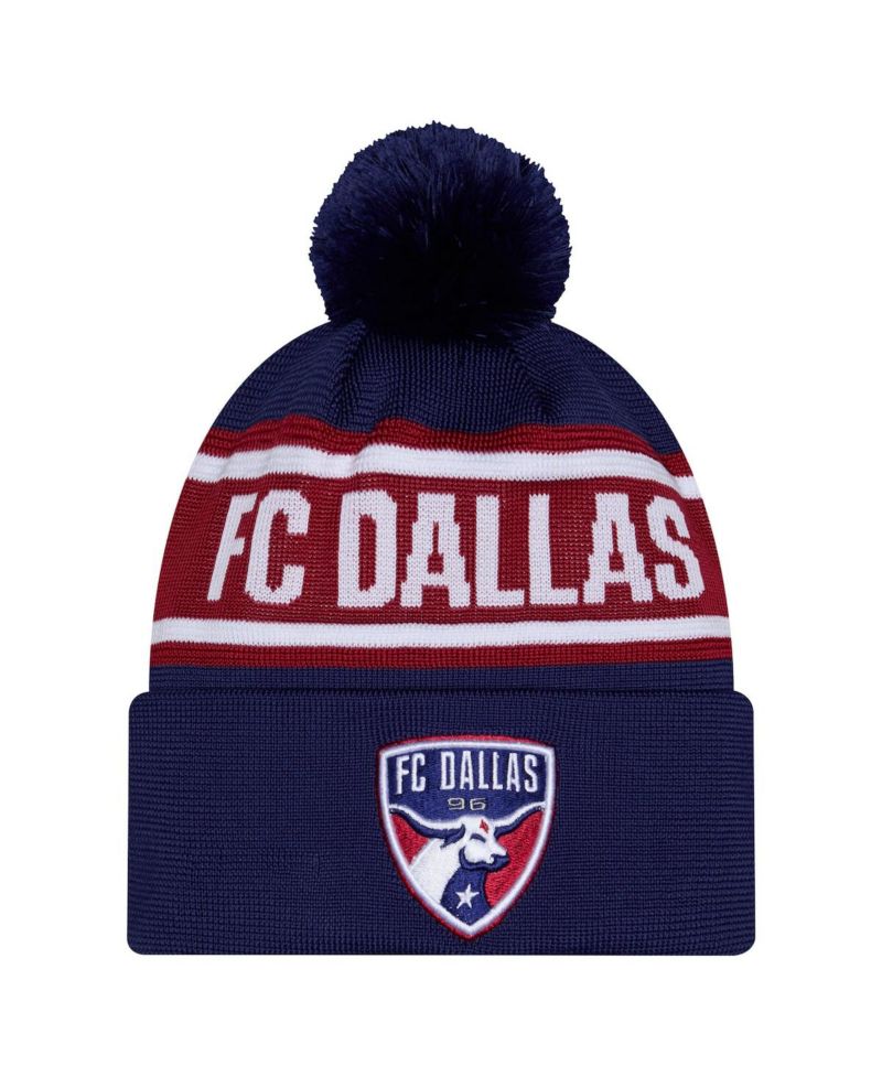 Men's Navy FC Dallas 2026 Jersey Hook Cuffed Pom Knit Hat
