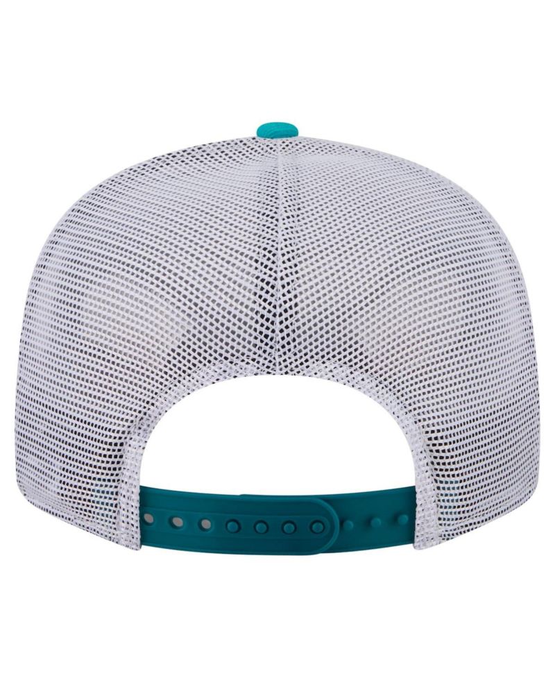 Men's Aqua Miami Dolphins Core Team 9FIFTY Trucker Snapback Hat