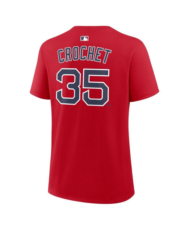 Women's Garrett Crochet Red Boston Red Sox Name & Number T-Shirt