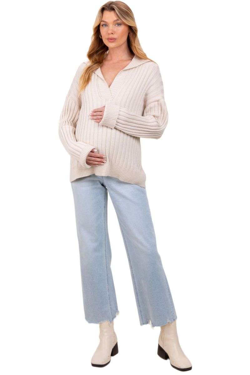 Women's Distressed Hem Slim Wide Leg Jeans