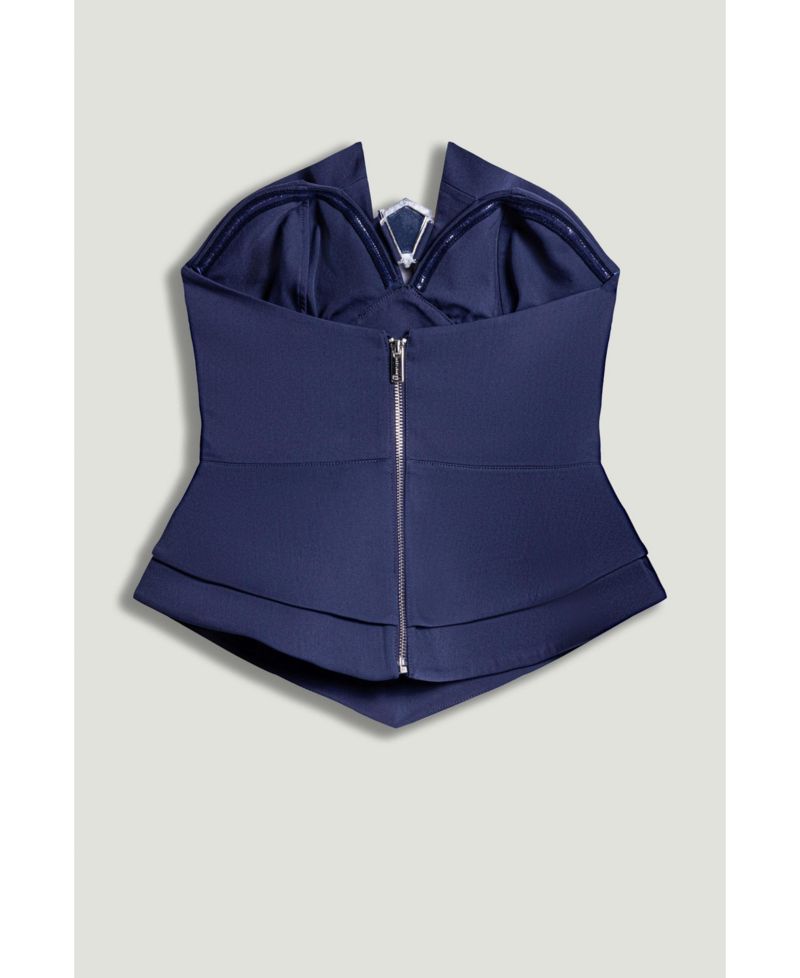 Women's Strapless Sculpted Bustier Top