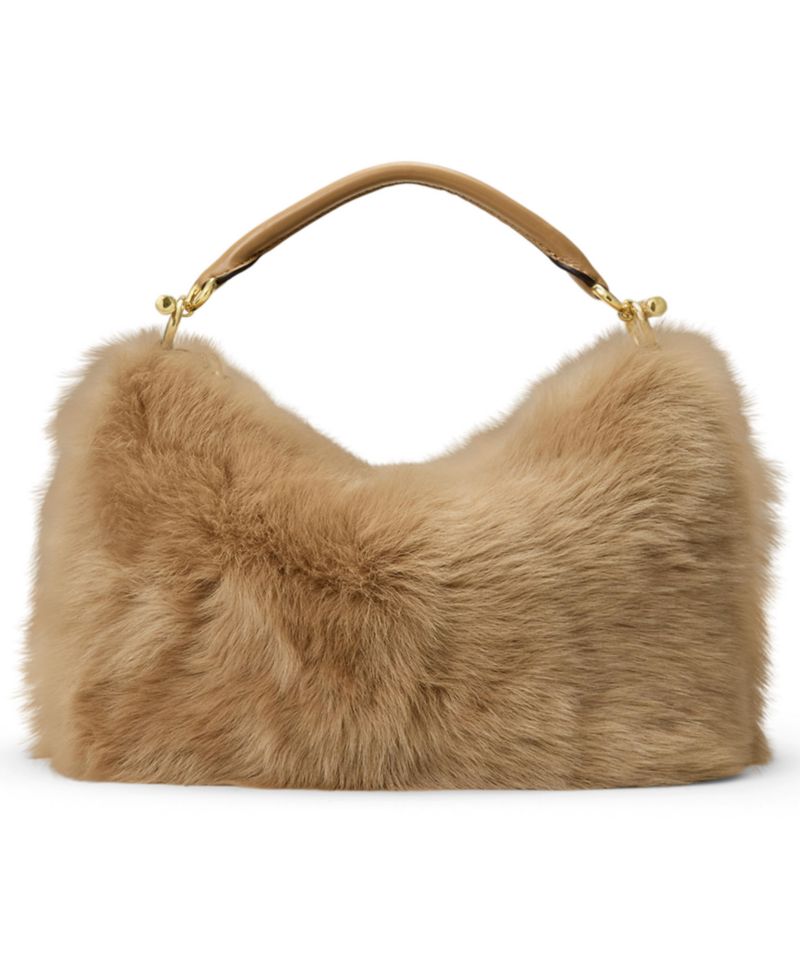 Blaike Shearling Small Shoulder Bag