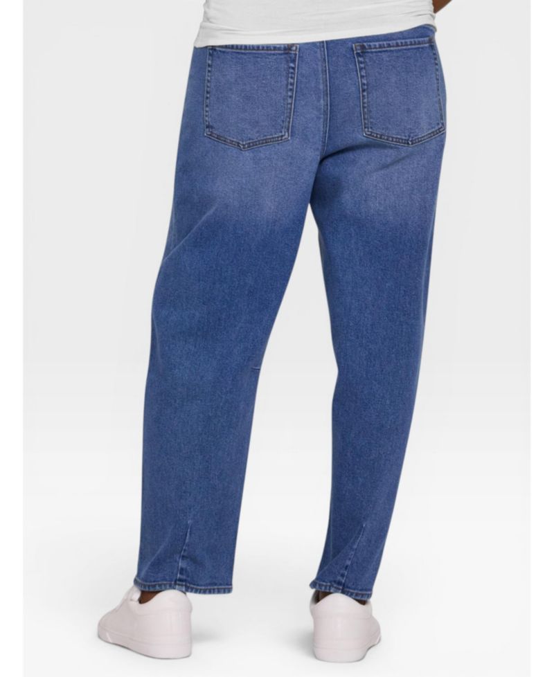Women's Motherhood Under the Belly Dart Barrel Leg Jean