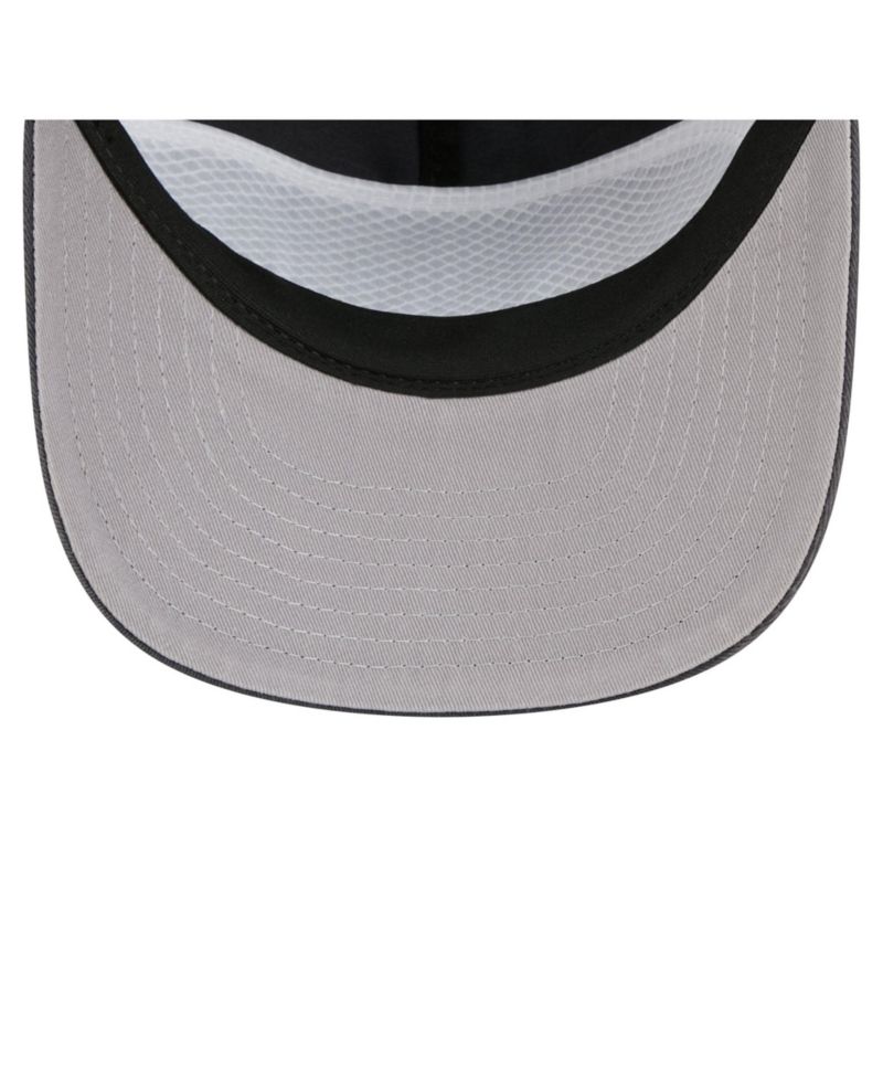 Men's Charcoal Los Angeles Lakers Washed Patch 19TWENTY Adjustable Trucker Hat