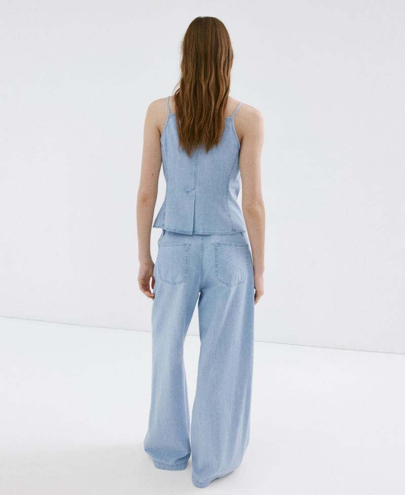 Women's Wide Leg Mid-Rise Jeans