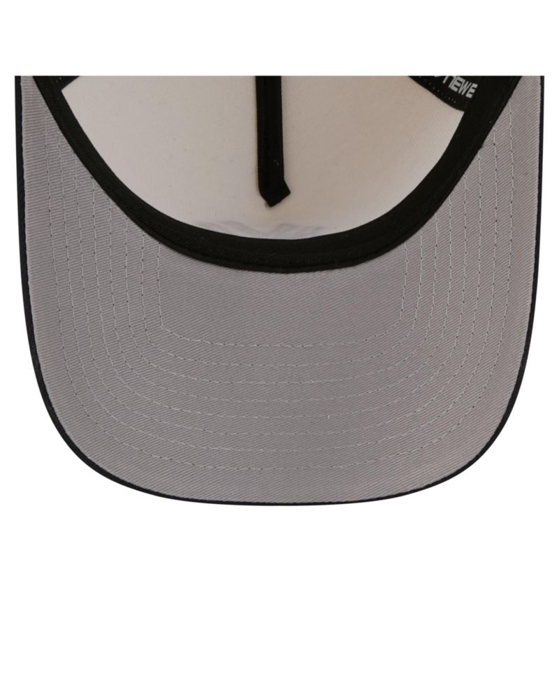 Men's Cream/Navy New York Yankees Chrome A-Frame 59FORTY Adjustable Hat