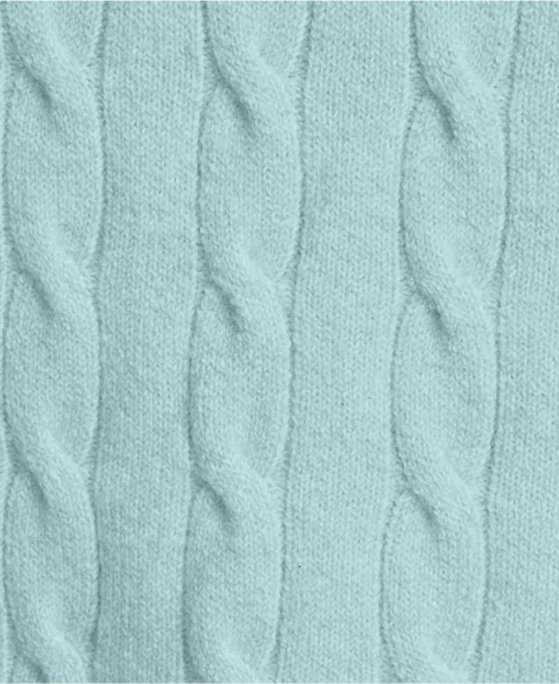 Men's Long Sleeve Cashtouch Cable Crewneck Sweater
