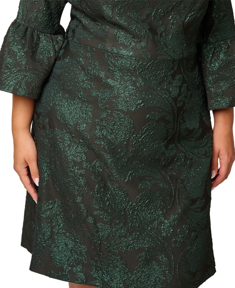 Plus Size A-Line Jacquard Dress