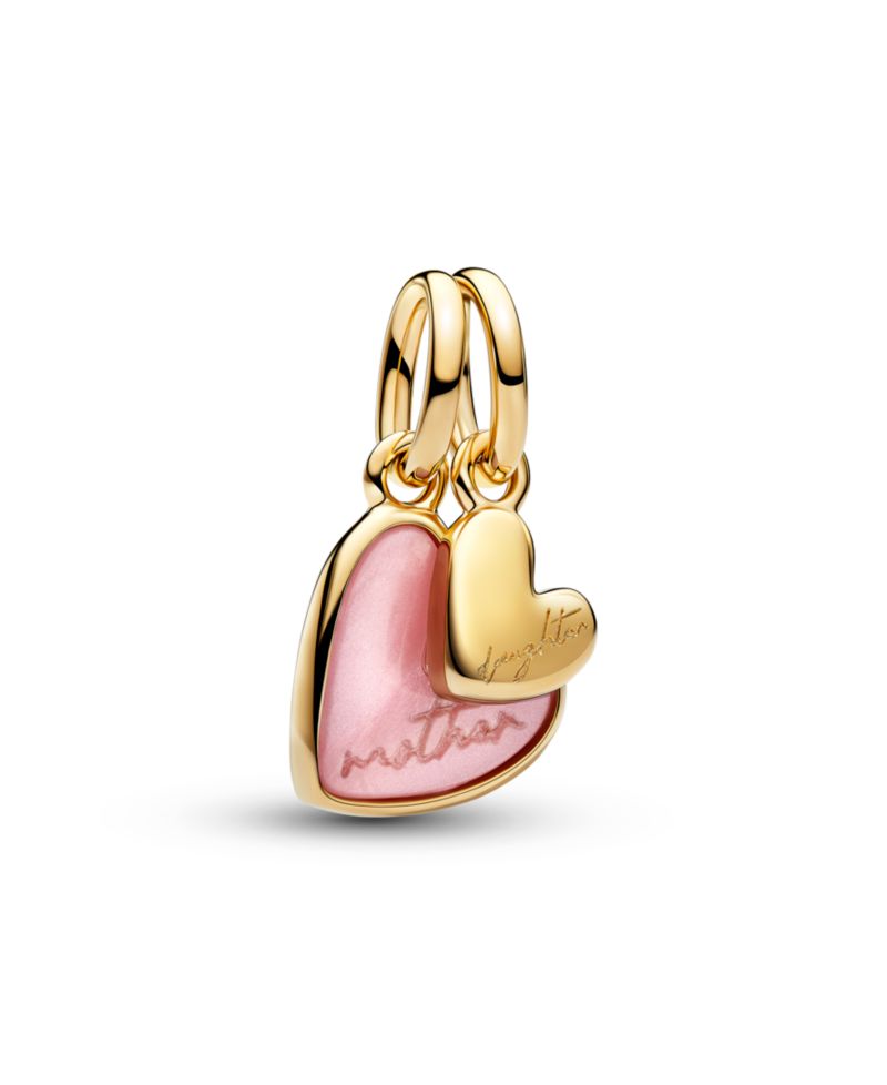 Pink Mother Daughter Splittable Dangle Charm