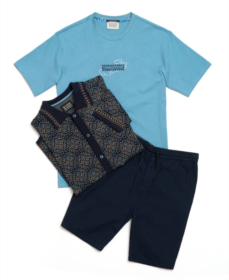 Men's Embroidered Artwork Relaxed-Fit T-Shirt